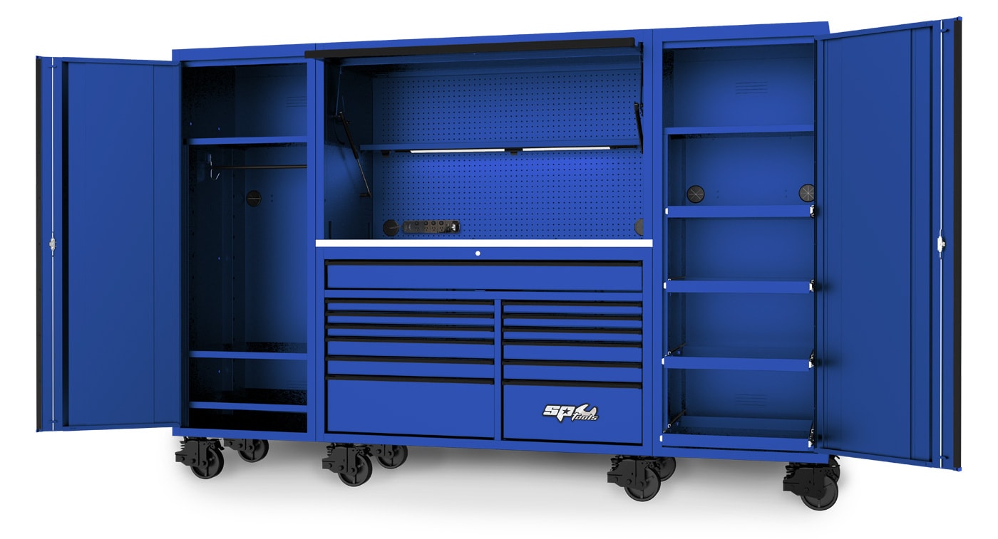 Tool cabinet online upper shelf tools